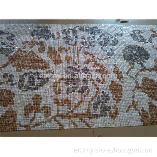 supply mixed mother of pearl freshwater shell mosaic wall tile